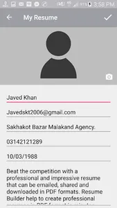 My Resume - Best CV Builder screenshot 1
