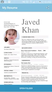 My Resume - Best CV Builder screenshot 2