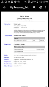 My Resume - Best CV Builder screenshot 3