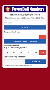 PowerBall  Number Generator screenshot 0