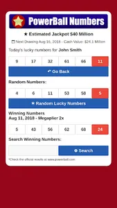 PowerBall  Number Generator screenshot 1
