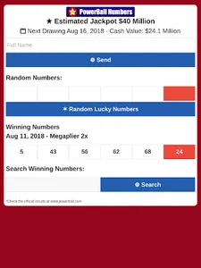PowerBall  Number Generator screenshot 4