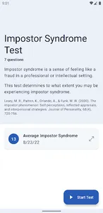 Imposter Syndrome Test screenshot 0