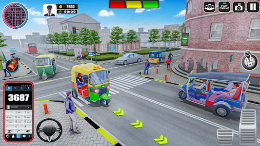 Auto Rickshaw 3D: Tuk Tuk Game screenshot 10