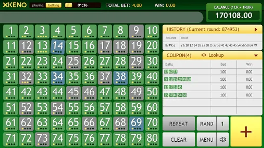 XKeno screenshot 1