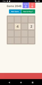 Game 2048 screenshot 1