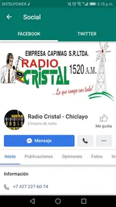 Radio Cristal Chiclayo - Perú screenshot 2