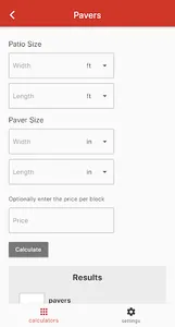 Patio Calculator screenshot 1