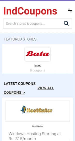 IndCoupons - Coupons, Offers,  screenshot 1