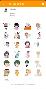 Anime stickers WAStickersApps screenshot 3