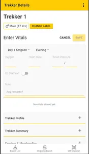 TrekVitals screenshot 1