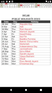 Indian Holiday 2023 screenshot 2