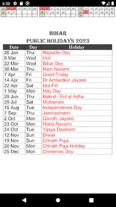 Indian Holiday 2023 screenshot 3