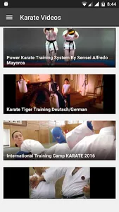Karate Videos screenshot 1