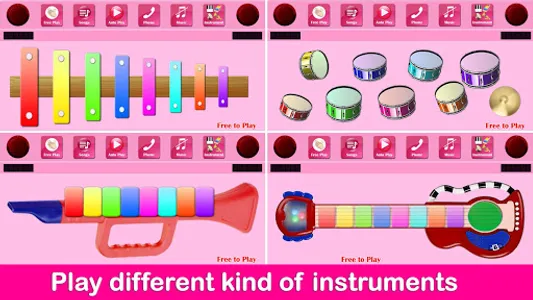 Kids Pink Piano Music & Songs screenshot 2