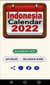 Kalender 2022 den daftar hari  screenshot 2