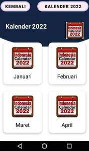 Kalender 2022 den daftar hari  screenshot 4