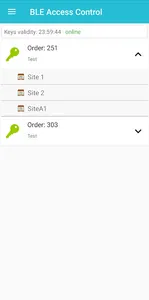 BLE Access Control screenshot 2