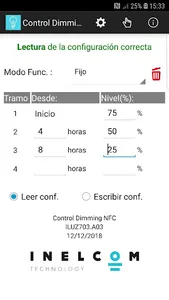 Control Dimming NFC screenshot 1