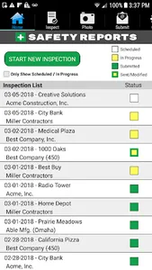 Safety Reports Inspection App screenshot 0