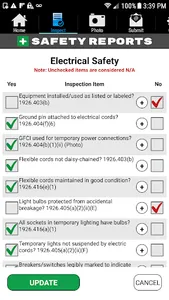 Safety Reports Inspection App screenshot 2