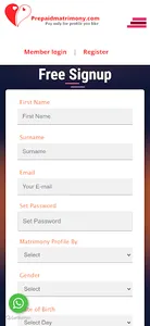 Prepaid Matrimony screenshot 7