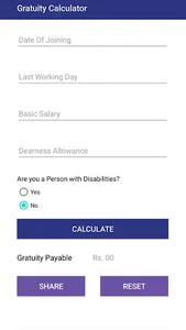 GRATUITY CALCULATOR screenshot 1
