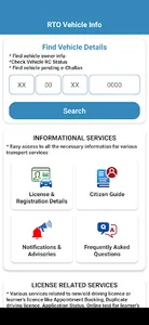 RTO Vehicle Information app screenshot 7