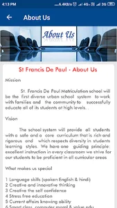 St. Francis De Paul Matriculat screenshot 3