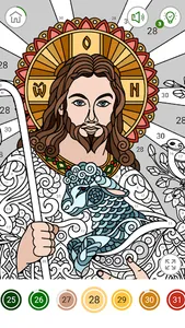 Bible Coloring Book by Number screenshot 1