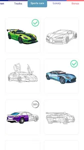 Cars Coloring by Number screenshot 2