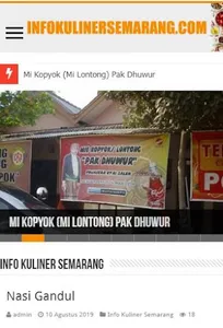 Info Kuliner Semarang screenshot 0