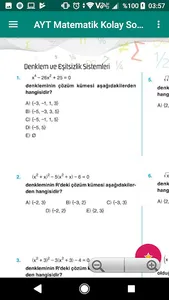 AYT Matematik Kolay Soru Banka screenshot 4