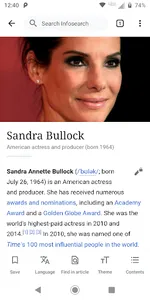 Info search - Wikipedia clone screenshot 1