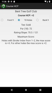 Golf Handicap Calculator screenshot 4