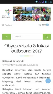 Info Wisata Outbound screenshot 0