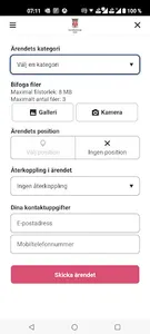 Sundbybergs stads felanmälan screenshot 1