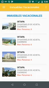 Inmuebles Vacacionales screenshot 2
