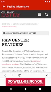 CSU East Bay RAW Member App screenshot 1