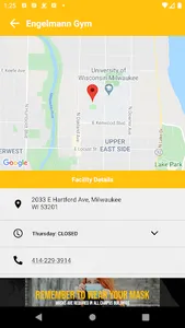 UWM UREC screenshot 2