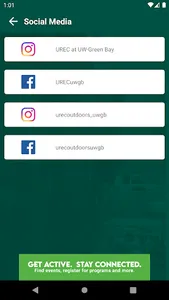 UREC at UW-Green Bay screenshot 2