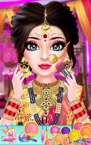 Indian Wedding Makeup Dress up screenshot 0