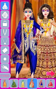 Indian Wedding Makeup Dress up screenshot 2