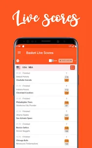 Basket Live Scores screenshot 1