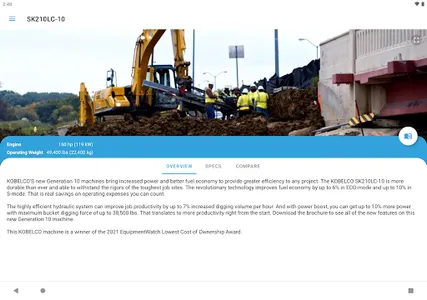 Kobelco Construction Machinery screenshot 6