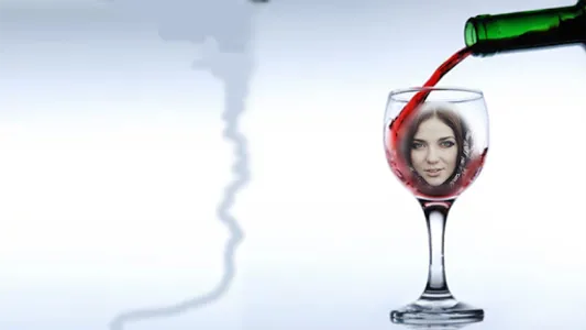 Wine glass Photo Frame Montage screenshot 0