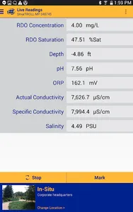 VuSitu Water Monitoring App screenshot 8