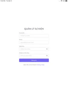 Quản Lý Sự Kện screenshot 0