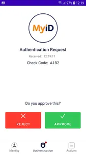 MyID Authenticator screenshot 2