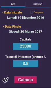 Calcolo interesse semplice screenshot 2